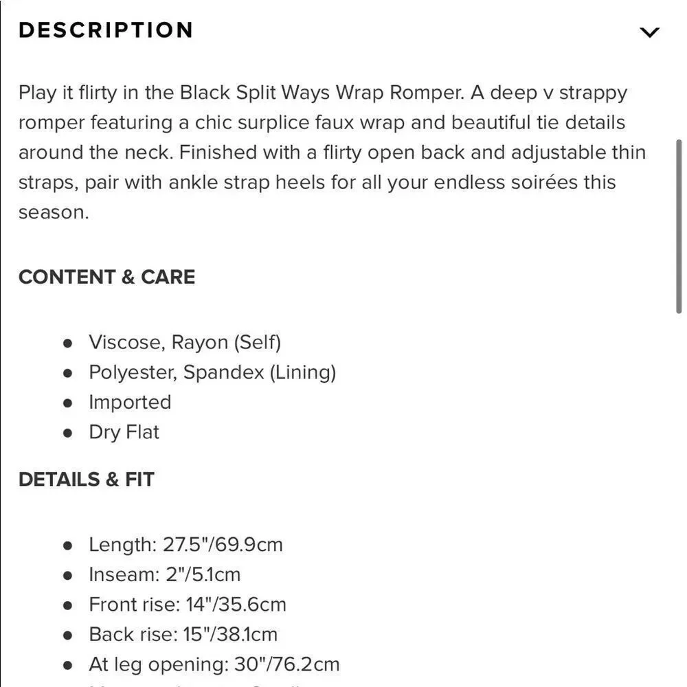 NWT Tobi Split Ways Wrap Romper - Picture 8 of 9